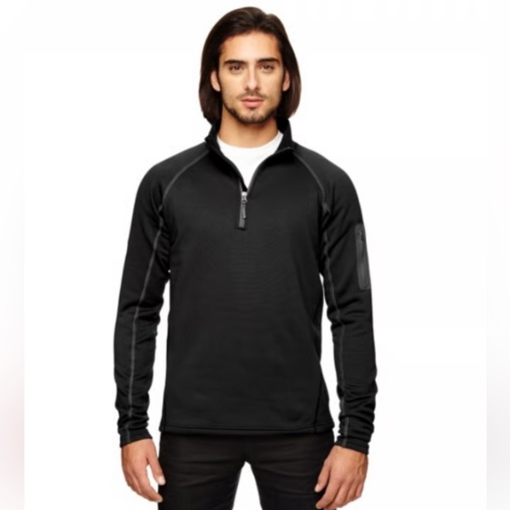 Marmot Black 1/4 zip fleece black Pullover
